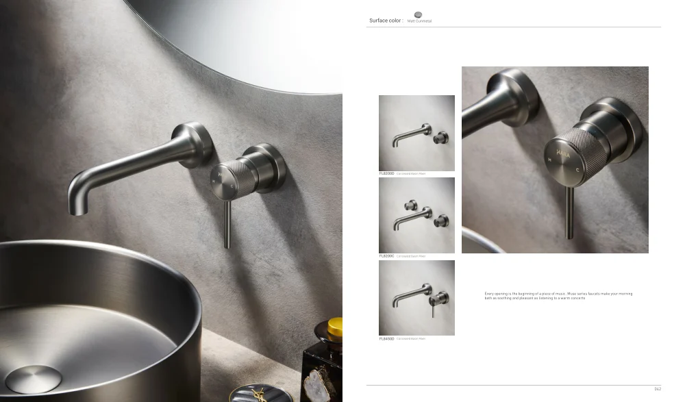 Muse Bathroom Mixers — catalogue page preview